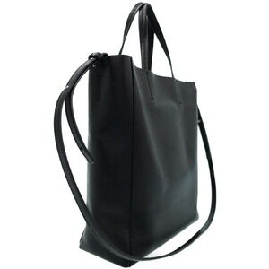 Celine calfskin Cabas grained Tote Vertical black Bag